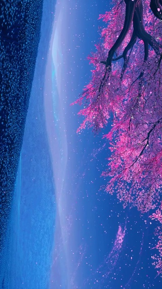 异环樱花荧光花海