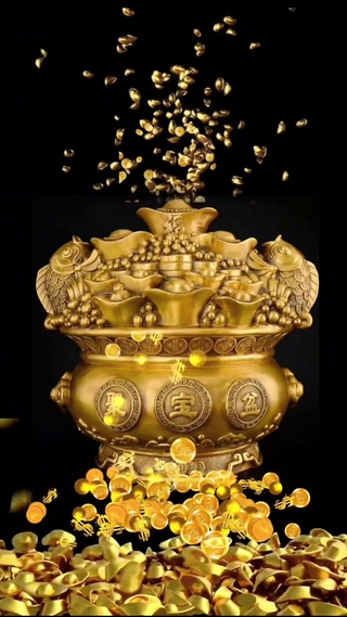 金钱缸金钱滚滚来