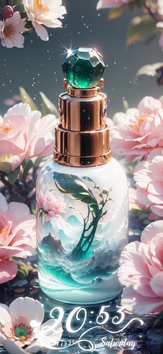 冬雪飘零·绿植琉璃盏
