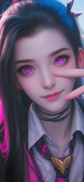 4K唯美可爱校园风女孩