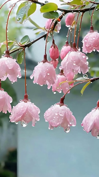 雨天护眼花树