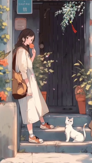 清新的小女孩