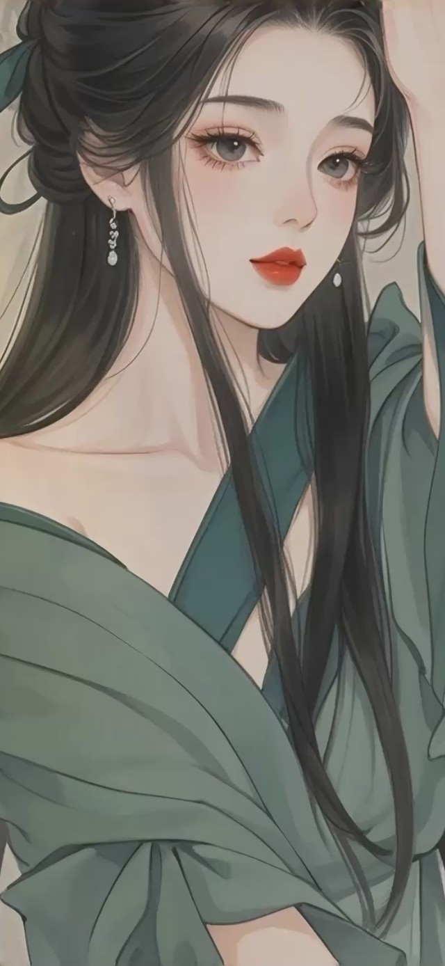 哈哈兔 古风壁画仙女