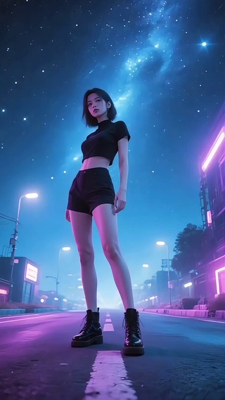 赛博朋克飒女