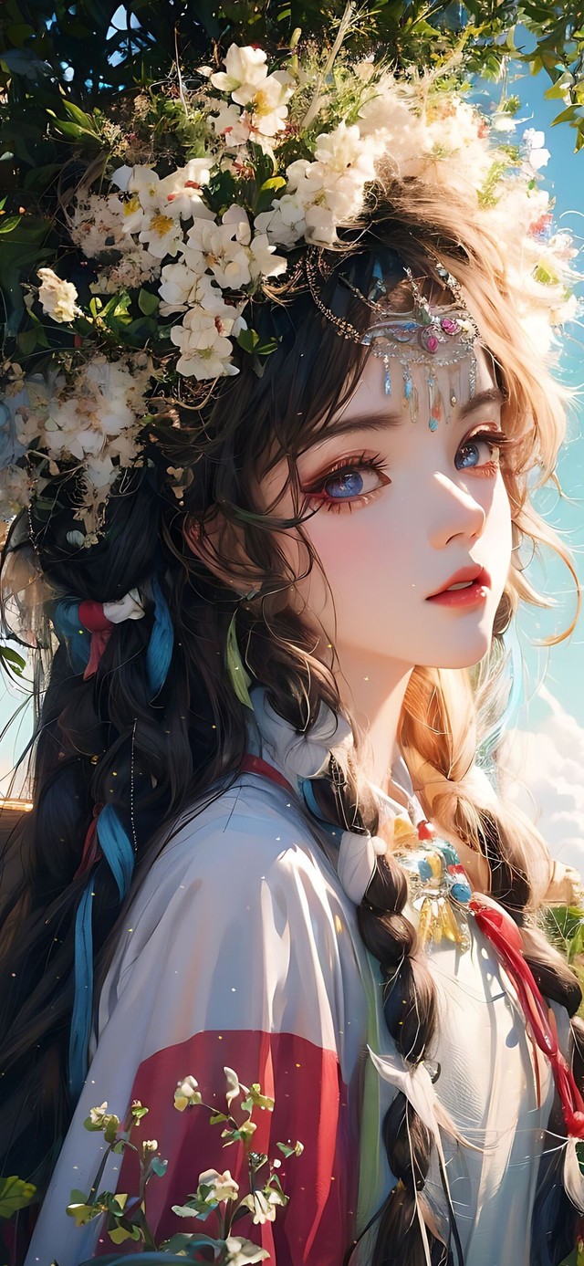 带花环的卓玛