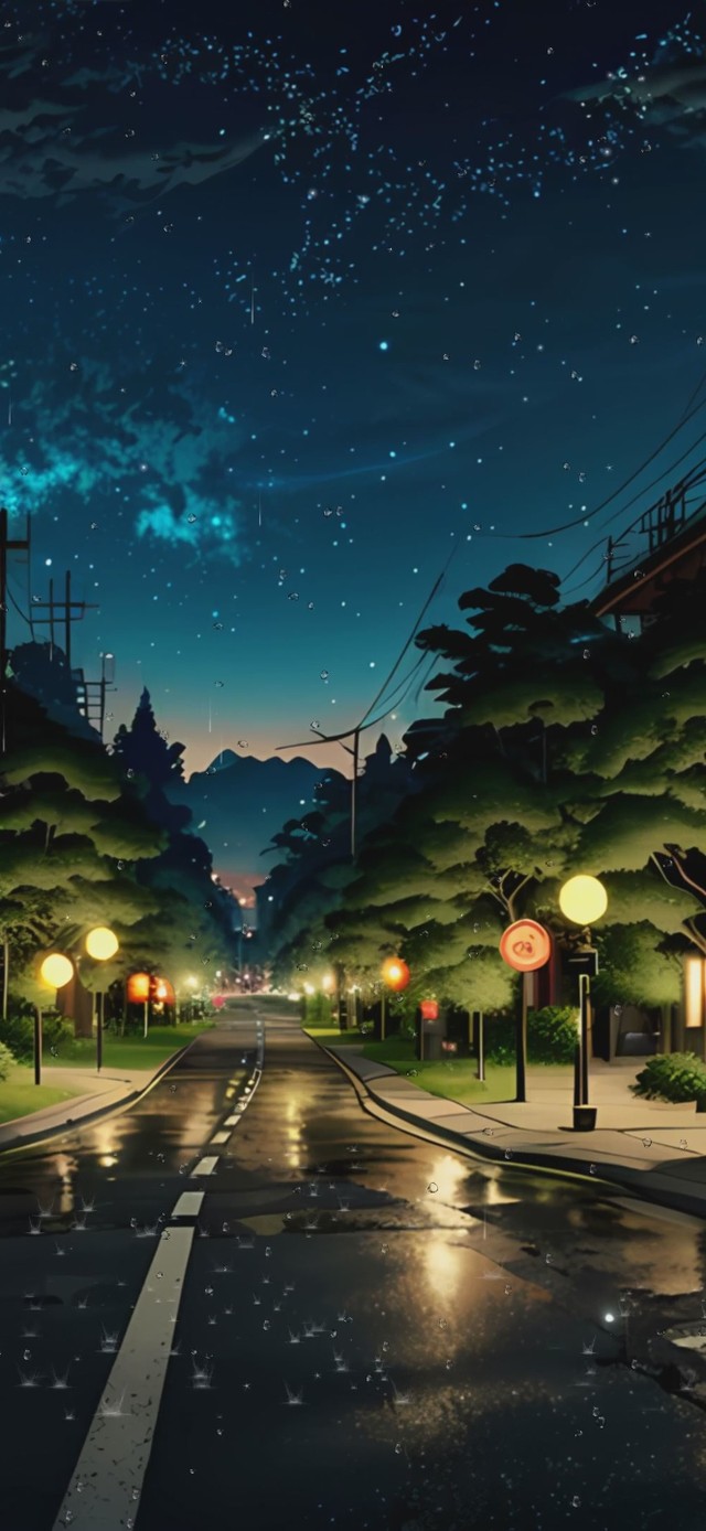 夜晚(动漫手机动态壁纸) - 动漫手机壁纸下载 - 元气壁纸