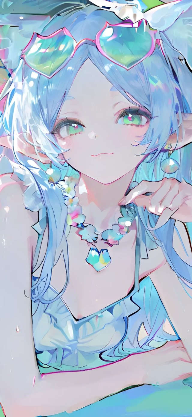 芙莉莲-海边泳装少女