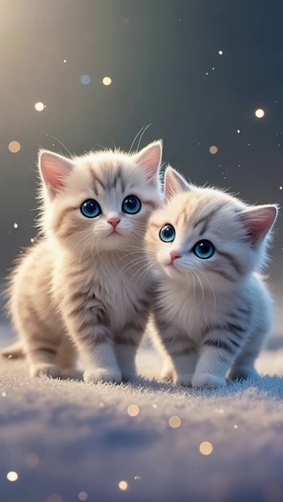 梦幻可爱的小猫咪