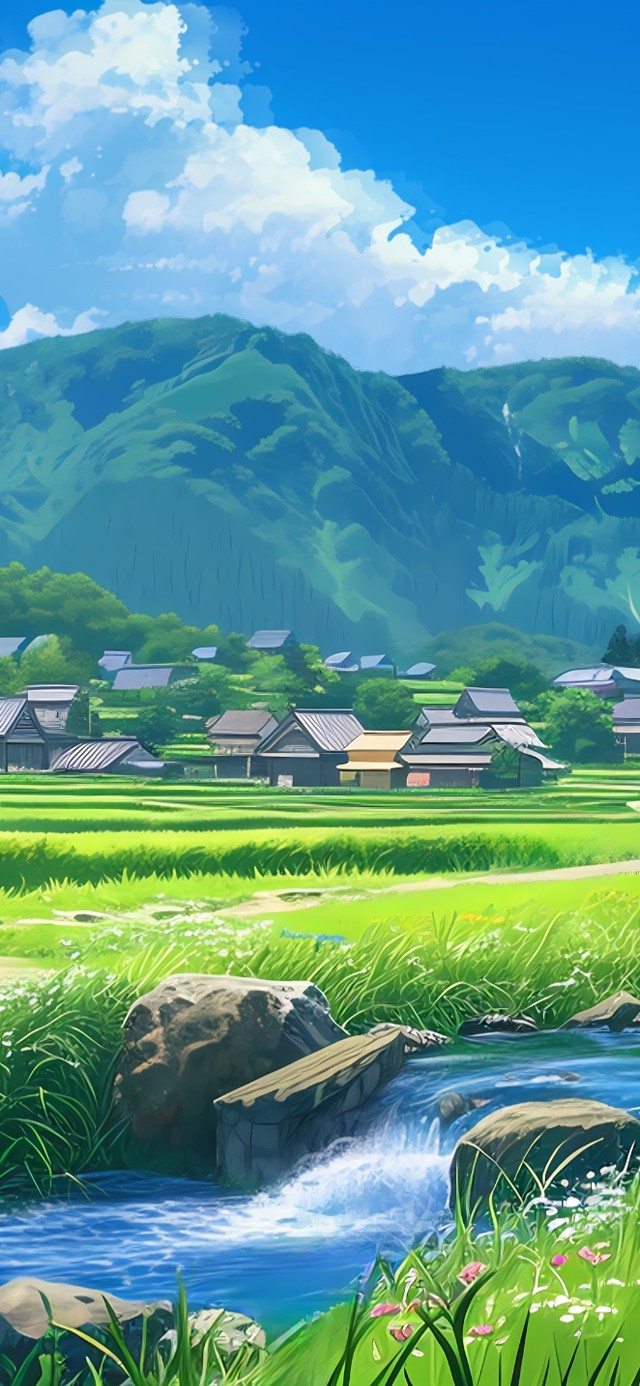 唯美夏日乡村田野