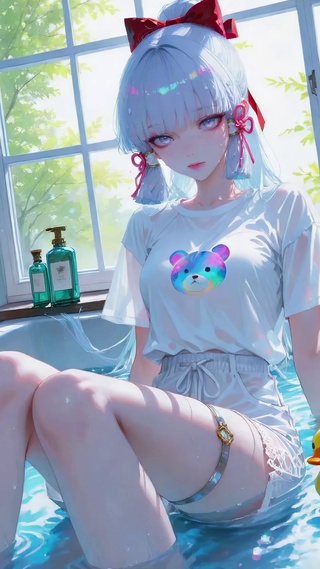 浴缸甜美女孩神里绫华