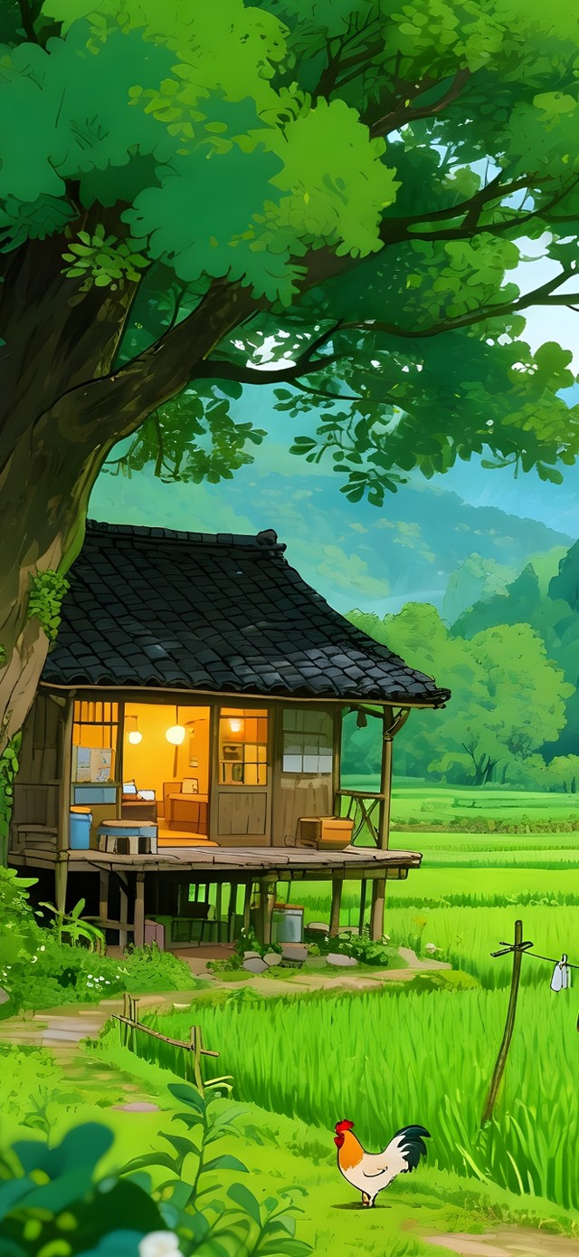 唯美护眼心静田野