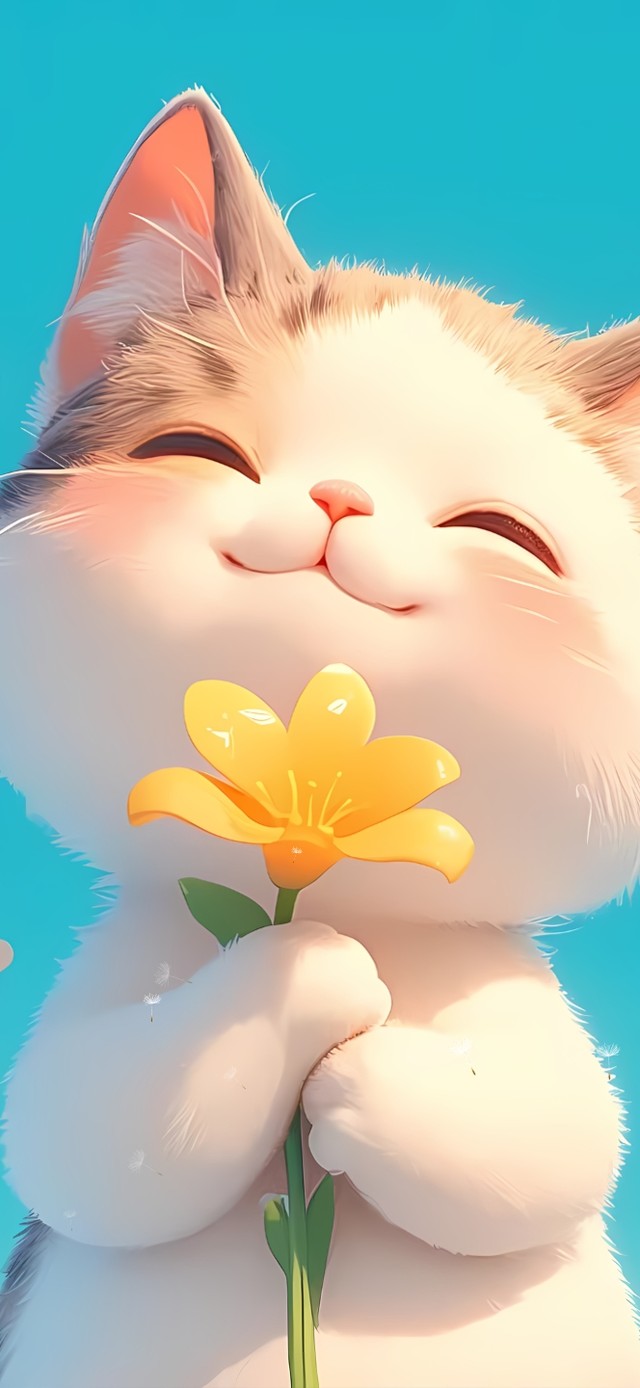 阳光可爱猫咪