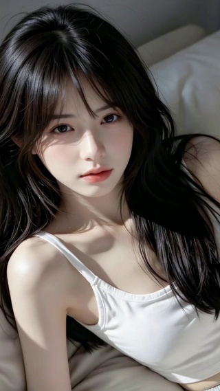 慵懒居家清纯美少女