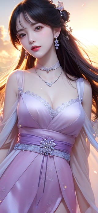 4K唯美古风清纯美女