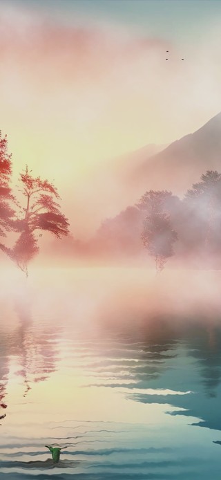 夕阳海景