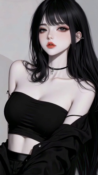 甜美长发萝莉