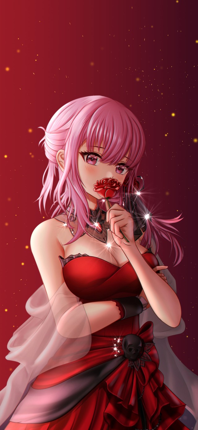 手拿玫瑰说爱你~