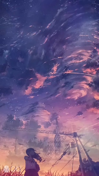 唯美天空少女