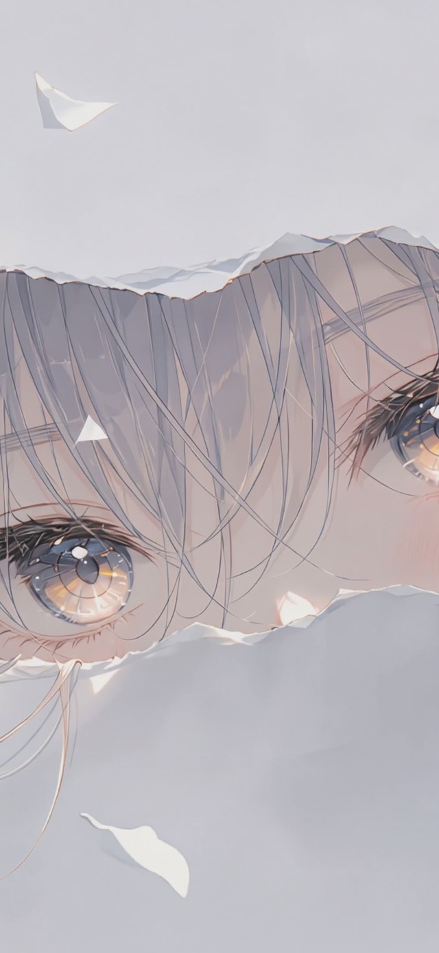 4K纸缝少女