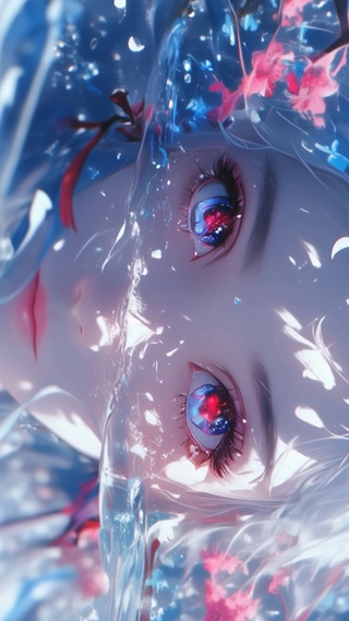 超美眼睛里有星星