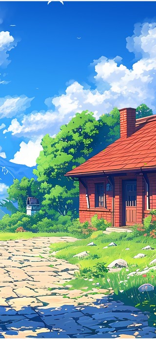 4K唯美乡村庭院小屋