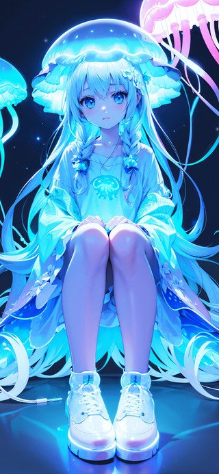 唯美水母少女