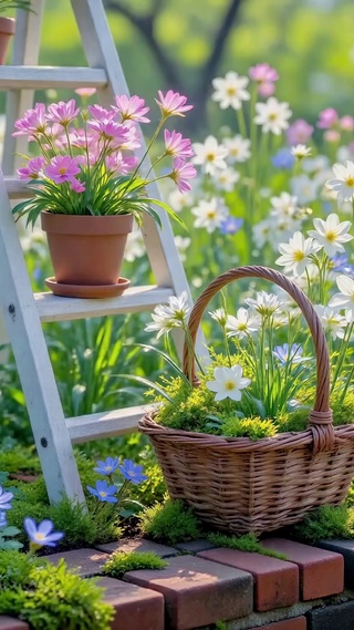 清新治愈花园小花动态壁纸