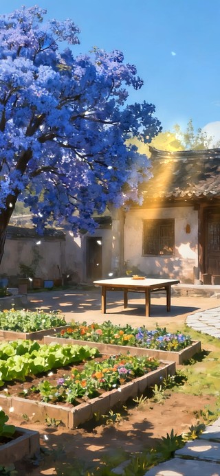 槐花树小院