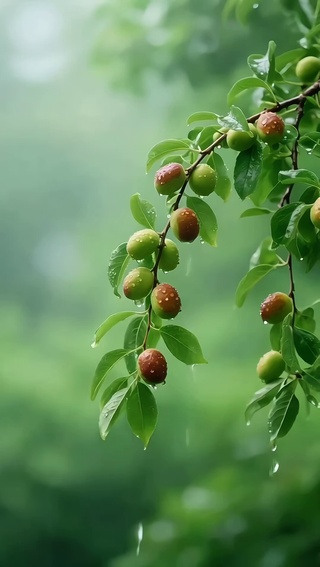 雨中枣