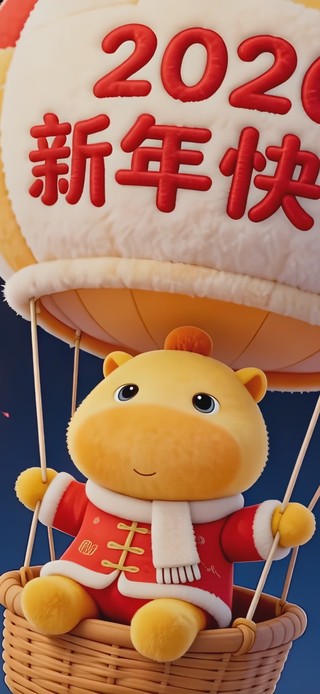 可爱噜噜烟花气球