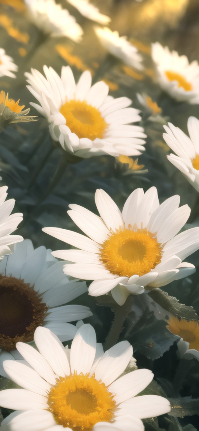 阳光下的小雏菊