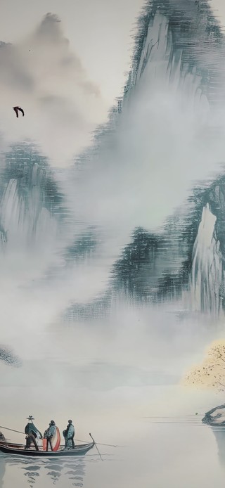 古风AI水墨插画