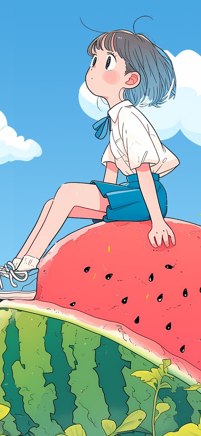 可爱西瓜女孩