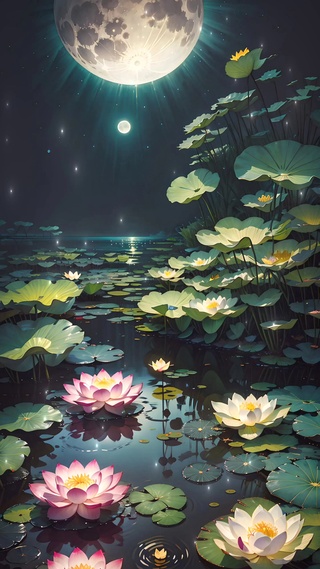星空荷花