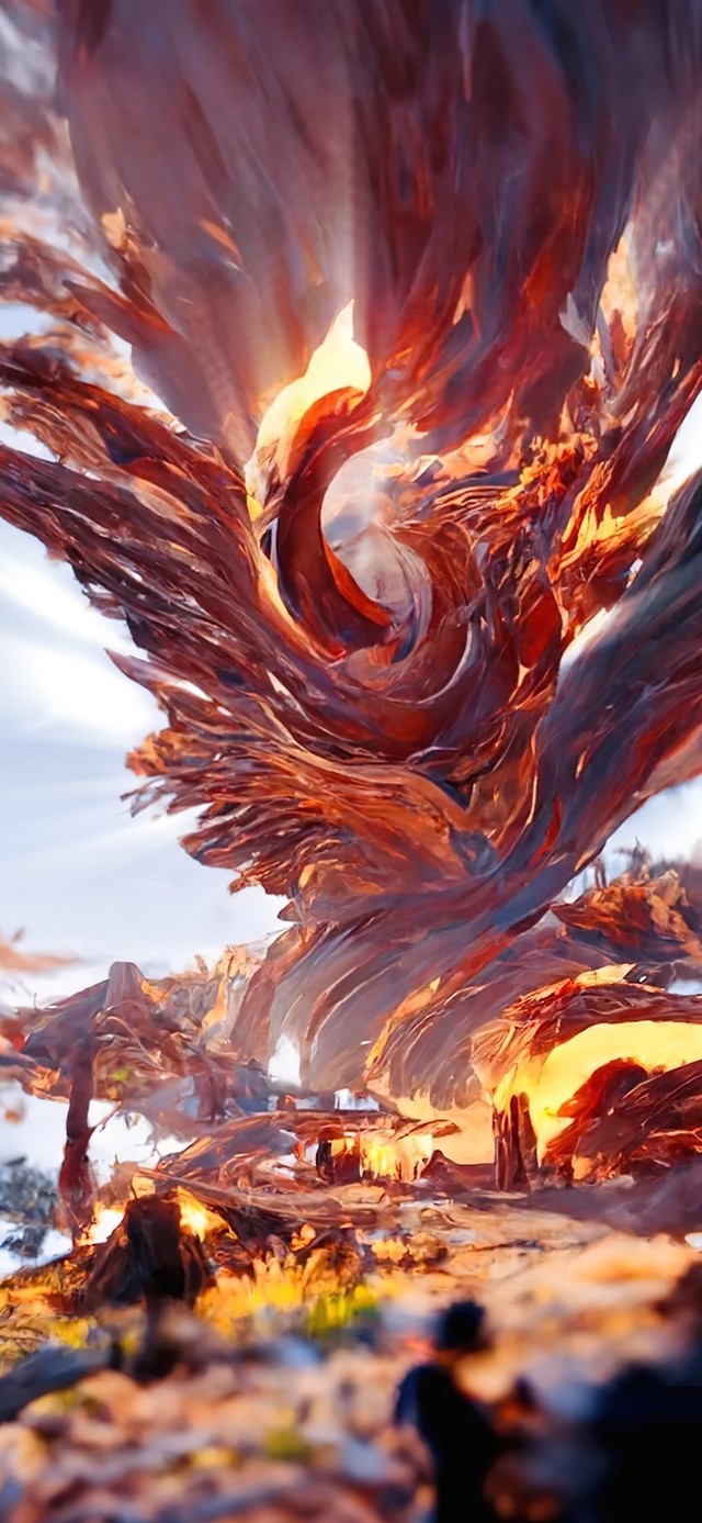 浴火凤凰 科幻手机动态壁纸 科幻手机壁纸下载 元气壁纸