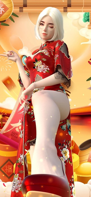 国风旗袍少女踢腿（新春限定版）
