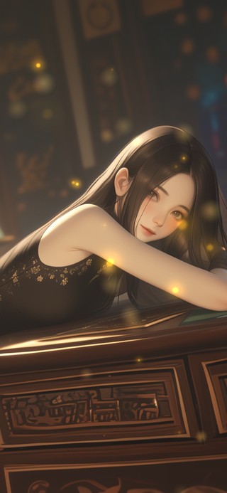 她的清寂使烛影也学会低眉