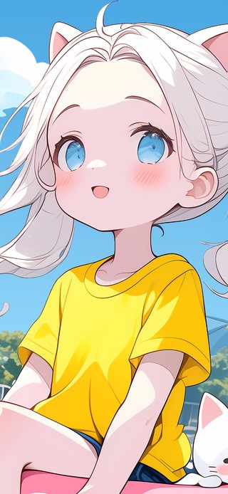 可爱猫耳少女