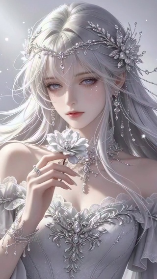 雪天纯情美女