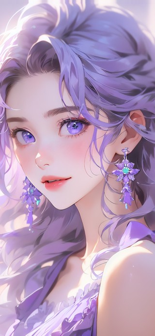 妹妹说紫色很有韵味