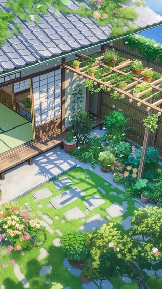 小屋小院绿植