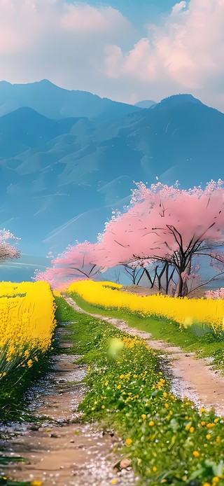 樱花油菜花