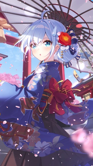 春樱和服少女