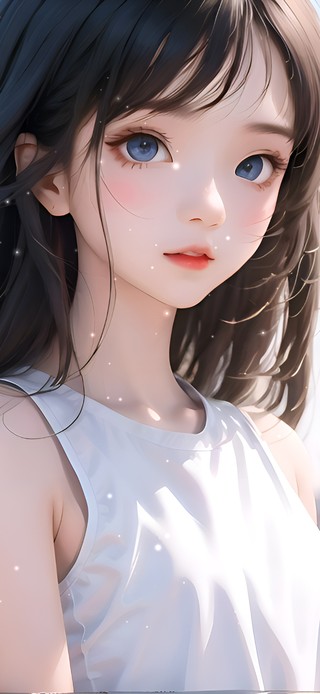 4k可爱长发女孩