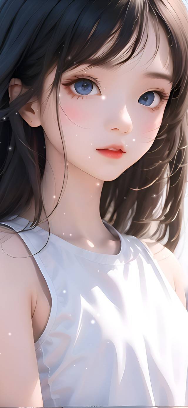 4k可爱长发女孩
