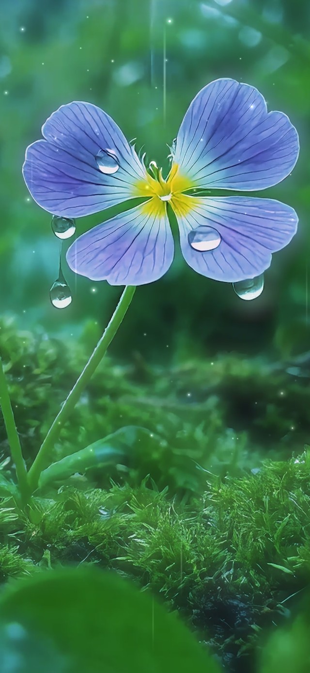 雨中小花