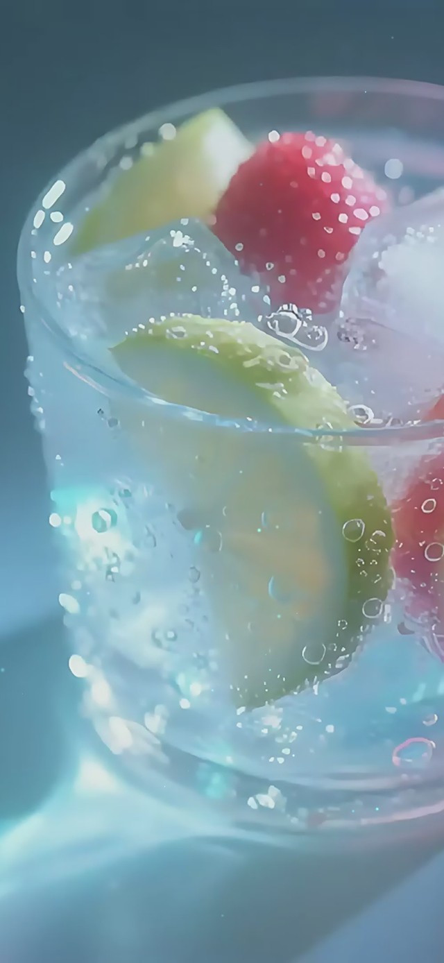 清凉水果气泡水