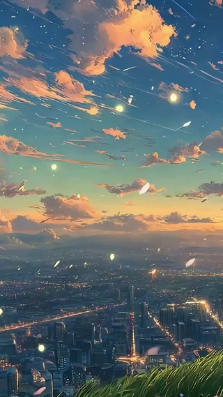 护眼夕阳树木