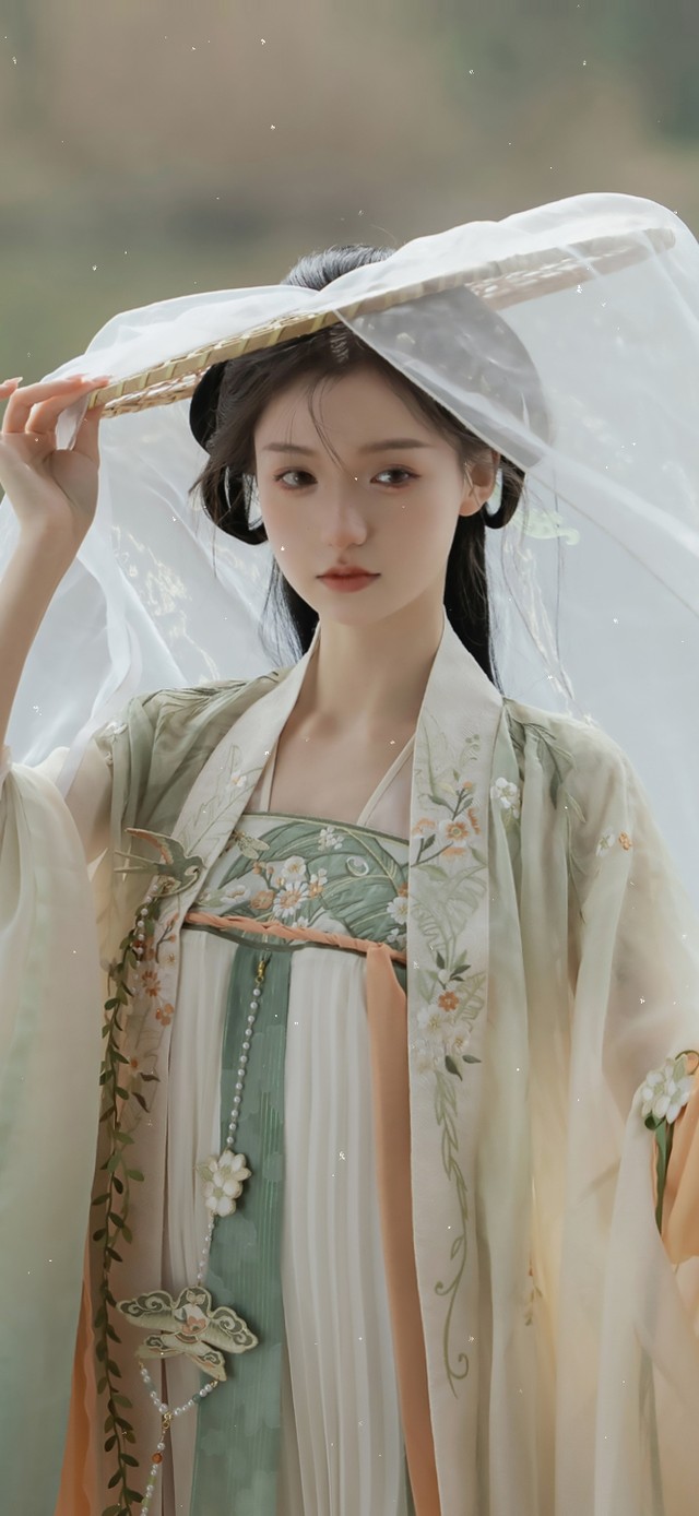 4k古风斗笠美女(美女手机动态壁纸) - 美女手机壁纸下载 - 元气壁纸