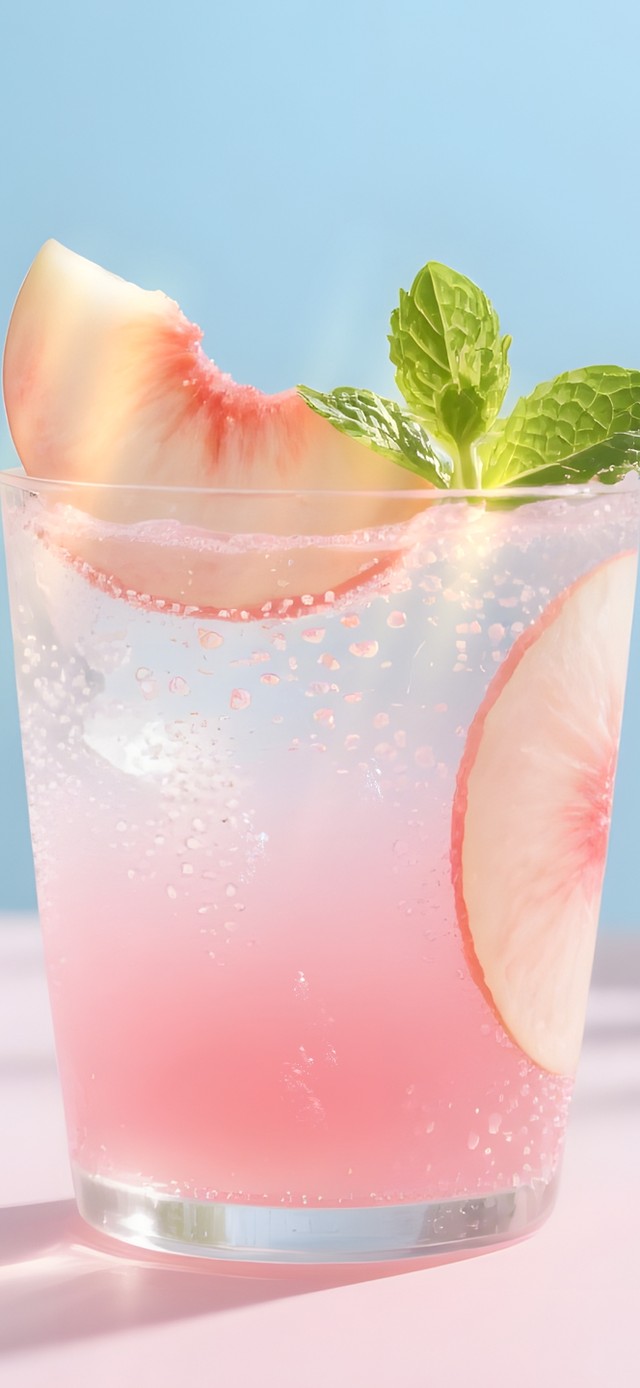 夏日水蜜桃汽水